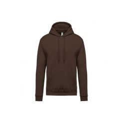 Bluza z kapturem Kariban. Brązowe bluzy męskie KARIBAN, m, bez wzorów, z kapturem. Za 175.50 zł.