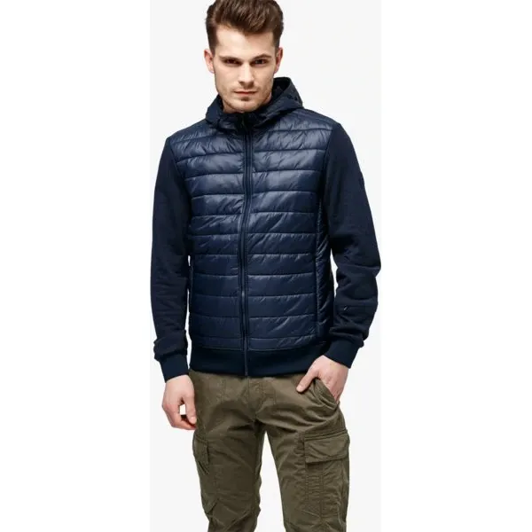 Timberland Kurtka Mount Cabot Hybrid , granatowy, rozmiar M. Niebieskie kurtki męskie Timberland, m, bez wzorów, z bawełny, z kapturem. W wyprzedaży za 389.99 zł.
