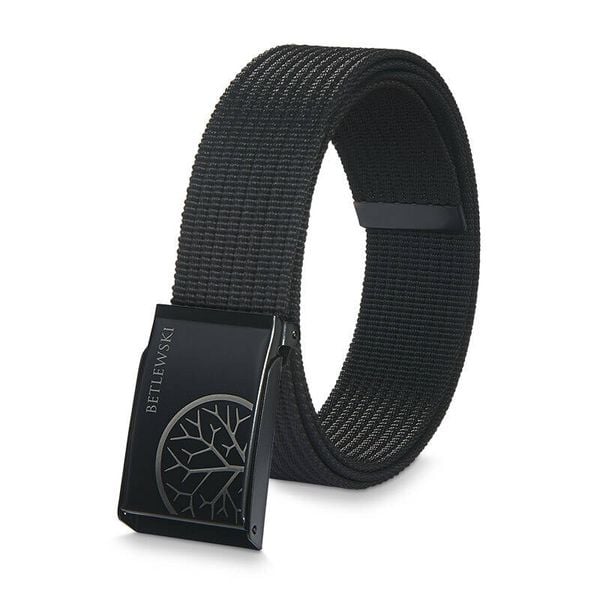 Pasek parciany BETLEWSKI czarny PRC-01_CZ-3 2XL. Czarne paski męskie Betlewski, z materiału. Za 45.99 zł.