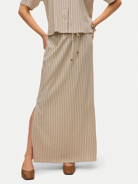 Vero Moda Spódnica maxi Mymilo 10321622 Beżowy Regular Fit. Brązowe spódnice damskie Vero Moda, l, bez wzorów, z wiskozy, maxi. Za 89.99 zł.