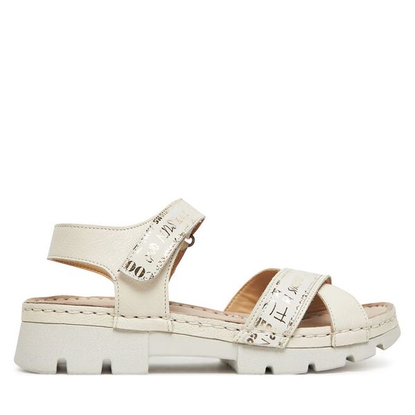 Sandały Comfortabel. Białe sandały damskie Comfortabel, bez wzorów, bez obcasa, na płaskiej podeszwie, bez zapięcia. Za 199.99 zł.