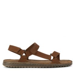 Sandały Lasocki. Brązowe sandały męskie Lasocki, bez wzorów, bez zapięcia. Za 83.99 zł.