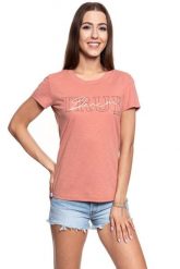 MUSTANG T SHIRT DAMSKI Alexia C Print 1008941 8187. Czerwone t-shirty damskie Mustang, s, bez wzorów, bez kołnierzyka, bez ramiączek. W wyprzedaży za 39.99 zł.