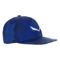 Czapka Sportowa Z Daszkiem Unisex Salewa Puez Camou Flat. Niebieskie czapki damskie Salewa, bez wzorów, sportowe. Za 128.73 zł.