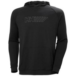 Sweter z kapturem Helly Hansen Lifa Tech Lite. Czarne swetry męskie Helly Hansen, m, bez wzorów, z materiału, bez kołnierzyka, bez ramiączek. Za 422.00 zł.