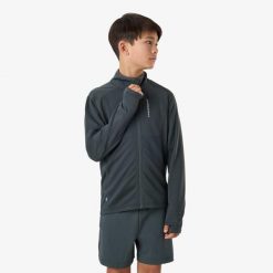 Bluza Polarowa Rozpinana Trening Junior Swedemount Ultra Light Full Zip B. Zielone bluzy sportowe męskie SWEDEMOUNT, bez wzorów, z polaru, bez kaptura, do biegania. Za 169.99 zł.