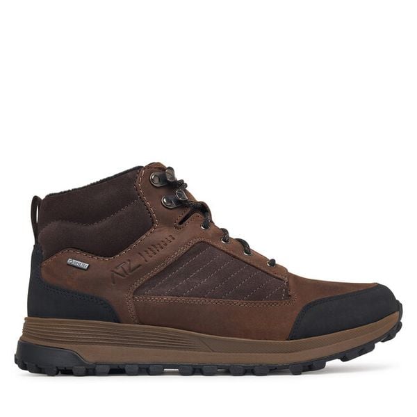 Trzewiki Clarks. Brązowe botki męskie Clarks, bez wzorów, z gore-texu, bez obcasa, bez zapięcia. Za 739.99 zł.