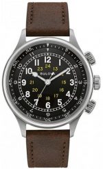 Zegarek męski Bulova 96A245 brązowy. Brązowe zegarki męskie Bulova, bez wzorów. Za 2,605.00 zł.