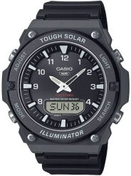 Zegarek Casio Casio Timeless AQ-S820W-1A Zegarek męski analogowo-cyfrowy 53 mm. Analogowe zegarki męskie Casio, bez wzorów. Za 286.99 zł.