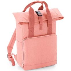 Plecak z zapięciem na rolowanie Bag Base. Czerwone plecaki męskie BAGBASE, bez wzorów, z materiału. Za 103.65 zł.