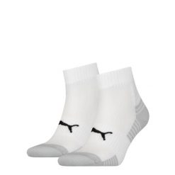 Zestaw 2 skarpetek Puma Sport Quarter z amortyzacją, kolor biały. Białe skarpety męskie Puma, bez wzorów, z elastanu. Za 86.99 zł.
