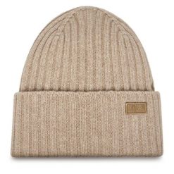 Czapka Weekend Max Mara. Brązowe czapki damskie Weekend Max Mara, na zimę, bez wzorów. Za 389.99 zł.