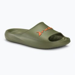Klapki męskie RIDER Rzero Slide. Zielone klapki męskie Rider, bez wzorów, z materiału, bez zapięcia. Za 179.99 zł.