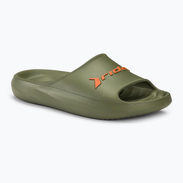 Klapki męskie RIDER Rzero Slide. Zielone klapki męskie Rider, bez wzorów, z materiału, bez zapięcia. Za 179.99 zł.