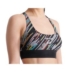 Biustonosz sportowy damski Superdry Sport Volley Bikini Top. Czarne stroje kąpielowe damskie Superdry, xs, bez wzorów, z lycry. W wyprzedaży za 96.00 zł.