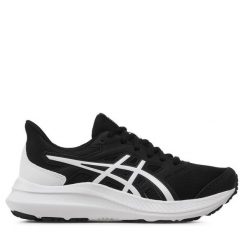 Buty do biegania Asics. Czarne obuwie sportowe damskie Asics, bez wzorów, bez zapięcia, do biegania. Za 199.99 zł.