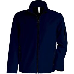 Kurtka junior Kariban Softshell. Niebieskie kurtki męskie KARIBAN, m, bez wzorów, z elastanu, bez kaptura. Za 192.50 zł.