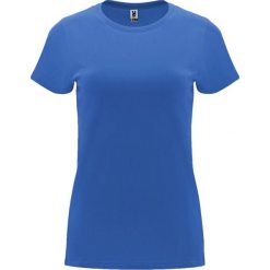 Damska Koszulka Z Krótkim Rękawem Capri. Niebieskie bluzki damskie ROLY, l, bez wzorów, sportowe, bez kołnierzyka, bez ramiączek. Za 31.99 zł.
