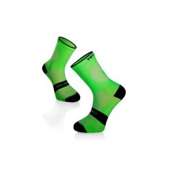 Skarpety rowerowe SKARPETKI ROWEROWE LEKKIE Fluo Green. Zielone skarpetki damskie TRY TO FLY, bez wzorów, z elastanu. Za 58.29 zł.