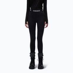 Legginsy damskie Napapijri M-Suze. Czarne legginsy damskie Napapijri, bez wzorów. Za 159.99 zł.