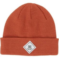 Czapka zimowa damska DC Shoes Label. Brązowe czapki damskie DC Shoes, na zimę, bez wzorów, z poliesteru, sportowe. Za 77.05 zł.