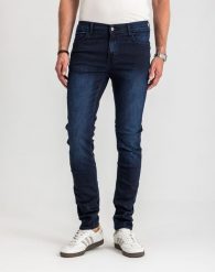 Męskie Spodnie Jeansowe Mustang Style Frisco Skinny Denim Blue 1017116 5000 801, W35 L34. Niebieskie spodnie materiałowe męskie Mustang, bez wzorów, z bawełny. Za 219.99 zł.