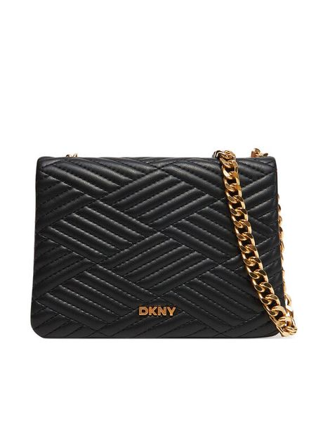 DKNY Torebka R44EKI06 Czarny. Czarne torebki do ręki damskie DKNY, bez wzorów, ze skóry, bez dodatków. Za 519.99 zł.