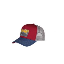 Czapka Trucker Barts Nelsonsz. Czerwone czapki damskie Barts, bez wzorów. Za 177.00 zł.
