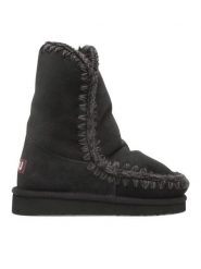 Mou Śniegowce Eskimo Boot 24 FW101000A Czarny. Czarne śniegowce damskie Mou, ze skóry, bez zapięcia. Za 969.99 zł.