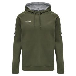 Bluza Hummel hmlGO. Brązowe bluzy męskie Hummel, m, bez wzorów, biznesowe, bez ramiączek, bez kaptura. W wyprzedaży za 180.00 zł.