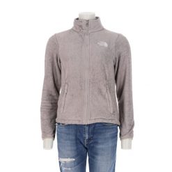 Damska kurtka polarowa Osito TNF. Szare kurtki sportowe damskie The North Face, l, bez wzorów, z materiału, bez ramiączek, bez kaptura, outdoorowe. Za 212.96 zł.