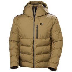 Kurtka puchowa Helly Hansen Kvitfjell. Brązowe kurtki sportowe męskie Helly Hansen, na zimę, m, bez wzorów, z puchu, bez kaptura, narciarskie. Za 1,472.95 zł.