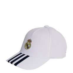 Czapka Real Madryt. Białe czapki damskie Adidas, bez wzorów, sportowe. Za 89.95 zł.