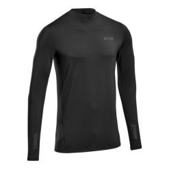Męska bluzka zimowa sportowa z długim rękawem CEP Cold Weather. Czarne koszulki sportowe męskie CEP, m, bez wzorów, bez ramiączek, na fitness i siłownię. Za 279.00 zł.