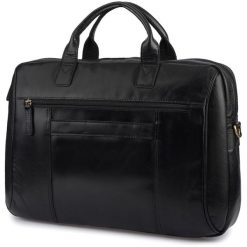 Torba męska skórzana na ramię laptopa duża czarna biznesowa Beltimore N01. Czarne torby na laptopa damskie bez wzorów. Za 379.90 zł.
