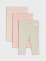 Bawełniane legginsy 3 pack - różowy. Czerwone legginsy damskie Sinsay, bez wzorów, z bawełny. Za 25.99 zł.