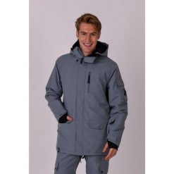 Kurtka Yeh Man szara. Szare kurtki męskie OOSC, na zimę, bez wzorów, z nylonu, sportowe, bez kaptura. Za 1,710.99 zł.