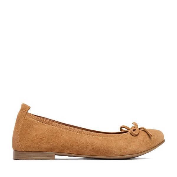 Baleriny Lasocki. Brązowe balerinki damskie Lasocki, bez wzorów, bez obcasa, bez zapięcia. Za 112.99 zł.