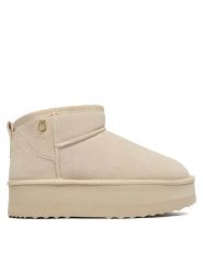 Liu Jo Śniegowce Jane 01 SF5105 PX002 Beżowy. Brązowe śniegowce damskie Liu Jo, ze skóry, bez zapięcia. Za 379.99 zł.