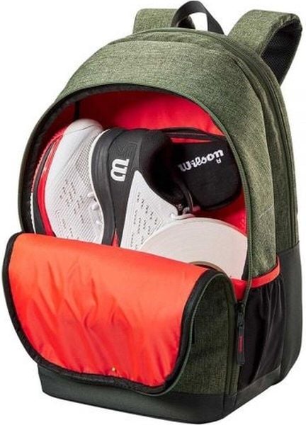 Plecak tenisowy Wilson Team Backpack. Zielone plecaki męskie Wilson, bez wzorów, z materiału, eleganckie. Za 249.00 zł.