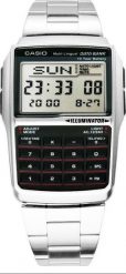 Zegarek Casio Zegarek Męski Casio DATABANK CALCULATOR STEEL. Zegarki męskie Casio, bez wzorów. Za 218.90 zł.