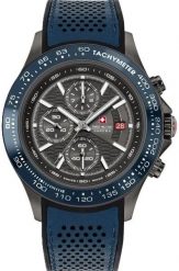 Zegarek Swiss Military Hanowa Męski czarna tarcza 43 mm (SMWGO0003440). Czarne zegarki męskie Swiss Military Hanowa, bez wzorów. Za 1,238.99 zł.