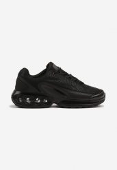 Czarne Buty Sportowe Sneakersy na Grubej Tłoczonej Podeszwie Uliathiela. Czarne buty sportowe męskie Born2be, bez wzorów, bez zapięcia. Za 149.99 zł.