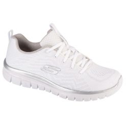 Trampki Skechers Get Connected 12615WSL, Biały, Kobiety. Białe trampki i tenisówki damskie Skechers, bez wzorów, bez zapięcia. Za 329.99 zł.
