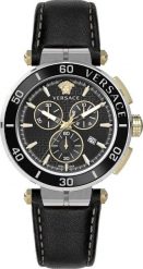 Zegarek Versace Zegarek marki Versace model VE3L00222 kolor Czarny. Akcesoria Męskie. Sezon: Cały rok NoSize. Czarne zegarki męskie Versace, bez wzorów. Za 2,516.58 zł.