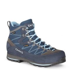 Buty górskie damskie AKU Trekker Lite III GTX. Niebieskie obuwie trekkingowe damskie Aku, z gore-texu, bez zapięcia. Za 875.72 zł.