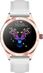 Smartwatch Gino Rossi SW017-5 Biały (SW017-5). Białe zegarki smartwatch Gino Rossi, bez wzorów. Za 219.32 zł.