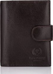 Paolo Peruzzi PAKOWNY PORTFEL MĘSKI SKÓRZANY RFID T-14-BR. Portfele męskie Paolo Peruzzi, bez wzorów. Za 92.16 zł.