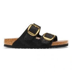 BIRKENSTOCK Arizona BB SYN Python Black Klapki damskie. Czarne klapki damskie Birkenstock, na lato, bez wzorów, z jeansu, eleganckie, bez obcasa, bez zapięcia. Za 469.99 zł.