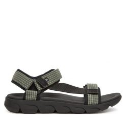 Sandały Rieker. Czarne sandały męskie Rieker, bez wzorów, bez zapięcia. Za 379.99 zł.
